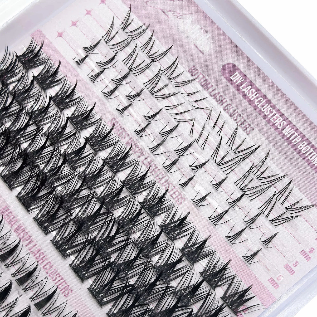 Spiked wispy clusters w/ bottoms